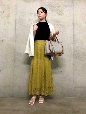 「SENSE OF PLACE by URBAN RESEAR」｜「アイテム（その他アウター）」を使った、yuiさん（レディース・156cm）の春コーディネート