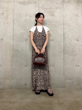 「プリント柄」｜yuiさん（レディース・156cm）の夏コーディネート