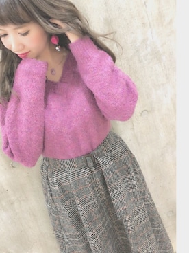 「グレンチェック」｜kaotanさん（レディース・157cm）の冬コーディネート