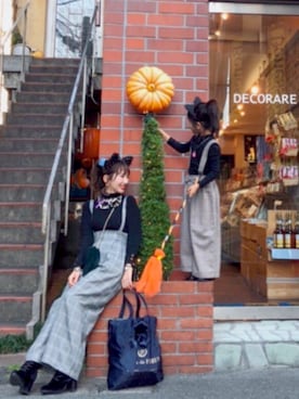 「ハロウィン」｜kaotanさん（レディース・157cm）の秋コーディネート