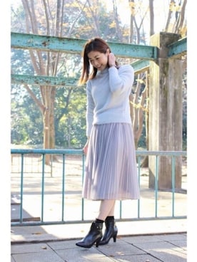 「Fin（フィン）のアイテム」を使った、JJさん（レディース・162cm）の冬コーディネート