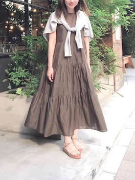 「Fin（フィン）のアイテム」を使った、JJさん（レディース・162cm）の夏コーディネート