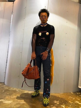 「adidas（アディダス）のアイテム（ブーツ）」を使った、BamBron氏さん（メンズ・186cm）の秋コーディネート