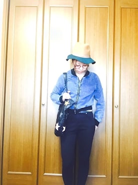 「GRL（グレイル）のアイテム（デニムジャケット）」を使った、Lion with a whimperさん（レディース・164cm）の春コーディネート