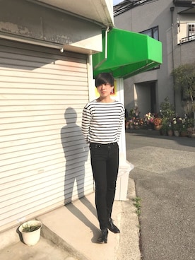 「Paul Smith（ポールスミス）のアイテム（その他シューズ）」を使った、こーへーさん（メンズ・180cm）の夏コーディネート