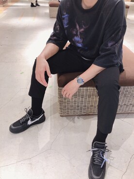 「OFF-WHITE」｜「アイテム（腕時計）」を使った、grayさん（メンズ・177cm）の夏コーディネート