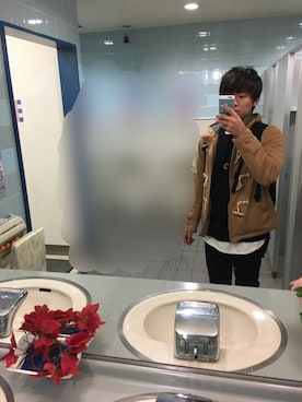 「WEGO（ウィゴー）のアイテム（ダッフルコート）」を使った、スケさん＊さん（メンズ・172cm）の冬コーディネート