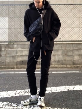 「ストリート服が好き」｜「アイテム（スリッポン）」を使った、こぶさん（メンズ・163cm）の秋コーディネート