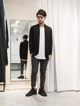 「ATTACHMENT（アタッチメント）のセルフレーム　サングラス（サングラス）」を使った、SHUさん（メンズ・168cm）の夏コーディネート