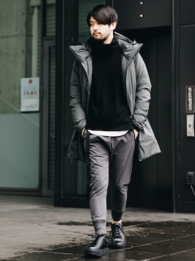 SHUさん(メンズ・168cm)の冬コーディネート
