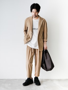 SHUさん（メンズ・170cm）の春コーディネート