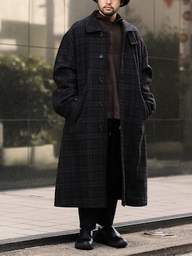 「stein（シュタイン）のアイテム（ジャケット/アウター）」を使った、SHUさん（メンズ・170cm）の冬コーディネート