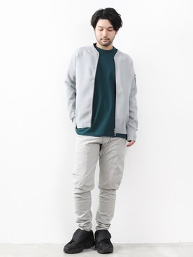 メンズのma 1 グレー 灰色系 コーディネート Zozotown