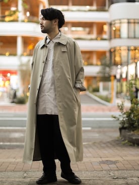 「stein（シュタイン）のアイテム」を使った、SHUさん（メンズ・170cm）の春コーディネート
