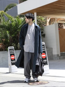 「stein（シュタイン）のアイテム」を使った、SHUさん（メンズ・170cm）の春コーディネート