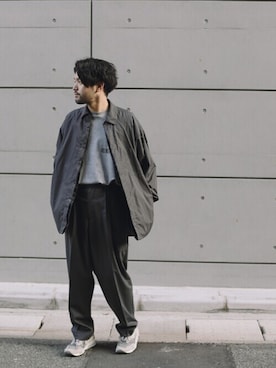 「stein（シュタイン）のアイテム」を使った、SHUさん（メンズ・170cm）の春コーディネート