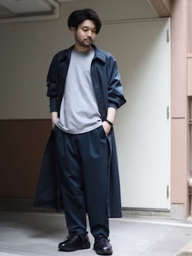 「stein（シュタイン）のアイテム」を使った、SHUさん（メンズ・170cm）の春コーディネート