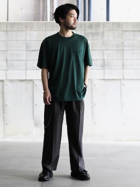 「stein（シュタイン）のアイテム」を使った、SHUさん（メンズ・170cm）の春コーディネート