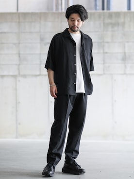 「stein（シュタイン）のアイテム」を使った、SHUさん（メンズ・170cm）の春コーディネート