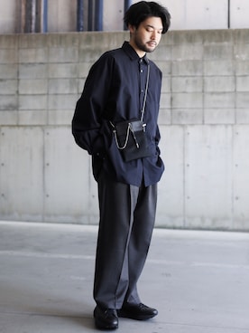 「stein（シュタイン）のアイテム」を使った、SHUさん（メンズ・170cm）の春コーディネート