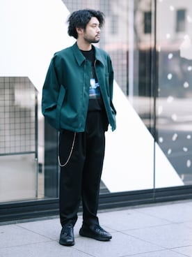 「stein（シュタイン）のアイテム」を使った、SHUさん（メンズ・170cm）の夏コーディネート