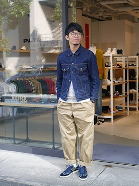 「白ソックス」｜matsu_no_motoさん（メンズ・176cm）の秋コーディネート