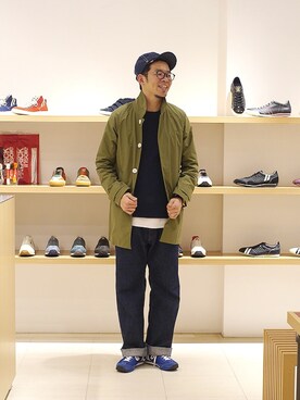 「HELLY HANSEN（ヘリーハンセン）のアイテム（ステンカラーコート）」を使った、matsu_no_motoさん（メンズ・176cm）の冬コーディネート
