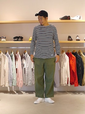 「BEAMS（ビームス）のアイテム（帽子）」を使った、labo_matsuさん（メンズ・176cm）の秋コーディネート