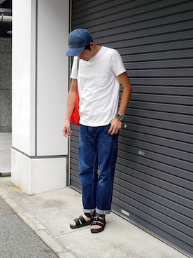 「PATRICK（パトリック）のアイテム（トップス）」を使った、labo_matsuさん（メンズ・176cm）の夏コーディネート