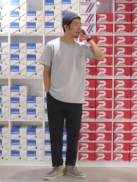 「PATRICK（パトリック）のアイテム」を使った、labo_matsuさん（メンズ・175cm）の夏コーディネート