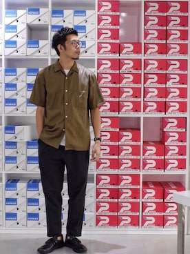 labo_matsuさん（メンズ・175cm）の夏コーディネート