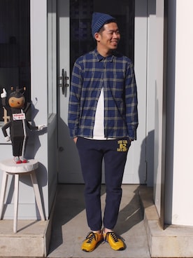labo_matsuさん（メンズ・175cm）の冬コーディネート