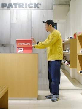 「SCYE BASICS（サイベーシックス）のアイテム（デニムパンツ）」を使った、matsu_no_motoさん（メンズ・175cm）の春コーディネート
