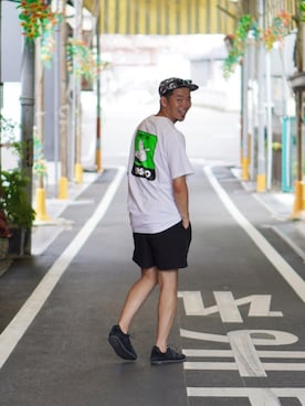 labo_matsuさん（メンズ・176cm）の夏コーディネート