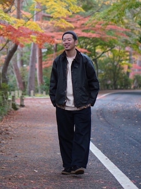「アイテム（ニットキャップ/ビーニー）」を使った、matsu_no_motoさん（メンズ・176cm・30代）の秋コーディネート