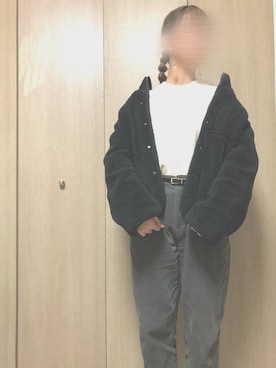 「アイテム（ブルゾン）」を使った、ay🧸さん（レディース・158cm・10代）の冬コーディネート