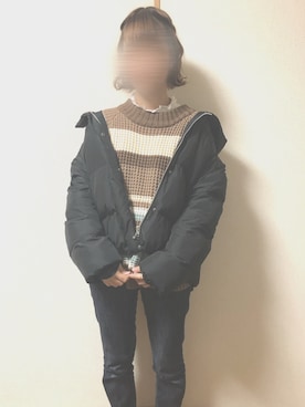 「AVAN LILY（アヴァンリリィ）のアイテム（ジャケット/アウター）」を使った、ay🧸さん（レディース・158cm）の冬コーディネート