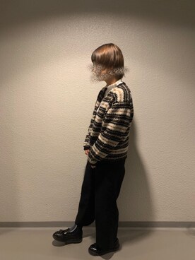 「ママのお下がりのアイテム（ジャケット/アウター、ブラック系）」を使った、ay🧸さん（レディース）の秋コーディネート