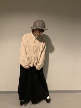 「Samansa Mos2（サマンサ モスモス）のアイテム（ジャケット/アウター、ベージュ系）」を使った、ay🧸さん（レディース）の冬コーディネート