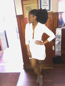 「asos」｜「アイテム（シャツワンピース）」を使った、stormyさん（レディース・163cm）の春コーディネート