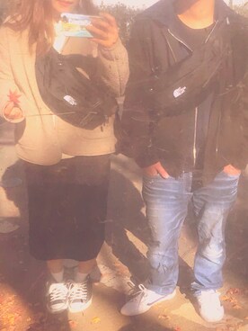 「CONVERSE（コンバース）のALL STAR HI（スニーカー）」を使った、くみちゃんさん（レディース・163cm）の秋コーディネート