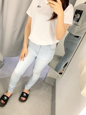 「ザノースフェイス」｜ユメミさん（レディース・154cm）の夏コーディネート