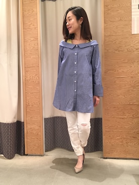 「Q（キュー）のアイテム」を使った、kubさん（レディース・152cm）の冬コーディネート