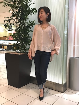 「Q（キュー）のアイテム（シューズ）」を使った、kubさん（レディース・152cm）の春コーディネート