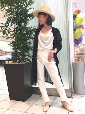 「Q（キュー）のアイテム（テーラードジャケット）」を使った、kubさん（レディース・152cm）の春コーディネート