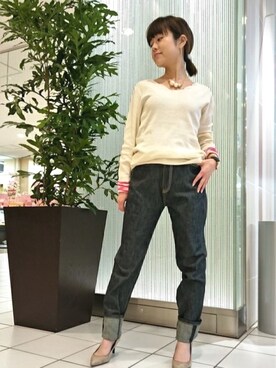 「コットンパール」｜kubさん（レディース・152cm）の春コーディネート