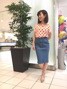 「Q（キュー）のアイテム（アクセサリー）」を使った、kubさん（レディース・152cm）の春コーディネート