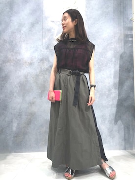 「Q（キュー）のアイテム（財布/小物）」を使った、kubさん（レディース・152cm）の秋コーディネート