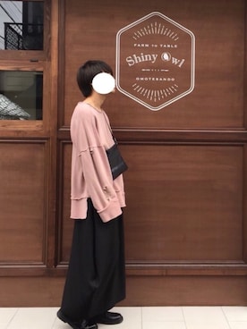 「アイテム（スカート、ブラック系）」を使った、しゅーほさん（メンズ・182cm）の春コーディネート