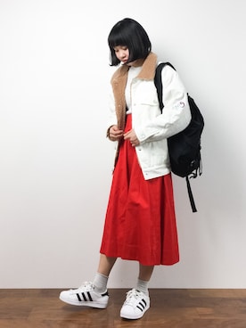 「IRONY（アイロニー）のアイテム」を使った、hinaさん（レディース・163cm）の冬コーディネート